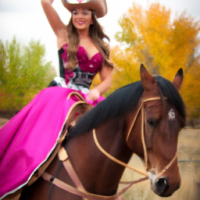 rodeo queen on a horse