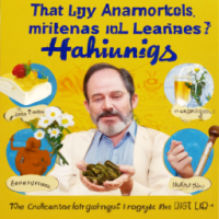A man taking herbs and healing himself 
