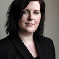 A square portrait professional picture of a 30 year old white female from head to chest dressed in a business suit. 2048 x 2048 high resolution